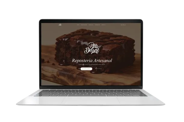 Screenshot of the Mr. Dessert website