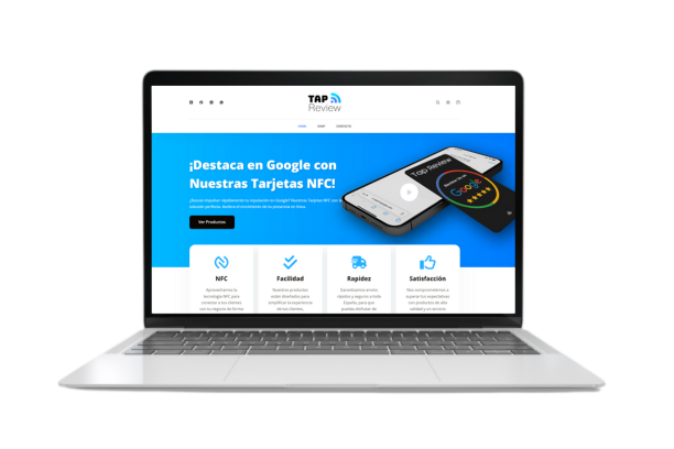 Screenshot of the TapReview website