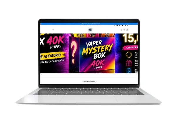 Screenshot of the Vaper en Línea website
